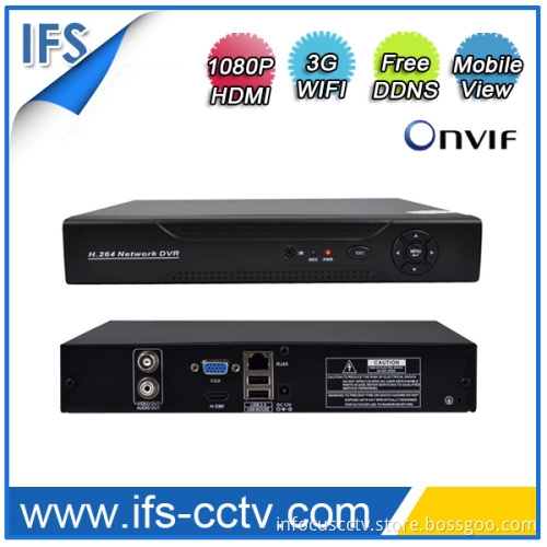 4CH Onvif P2p 1080P NVR (IFNVR-9204H)